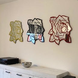 rose wall mirror - old school tattoo -