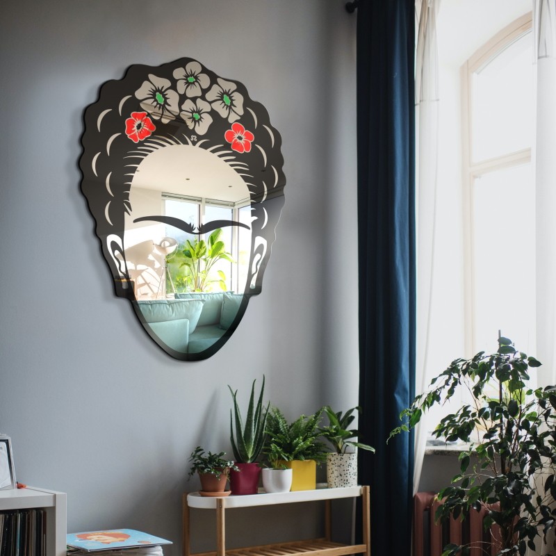 Frida Kahlo tribute wall mirror