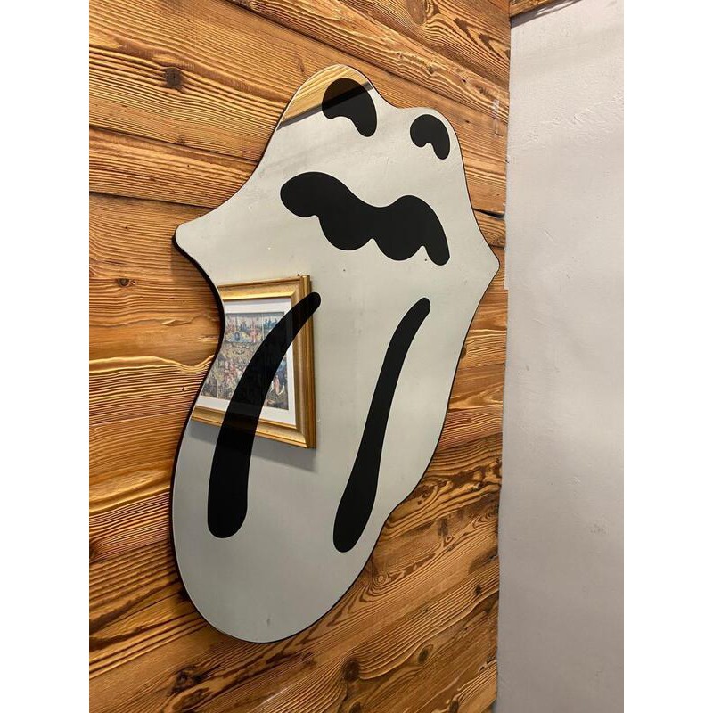 bigmouth wall mirror - rollig stones tribute