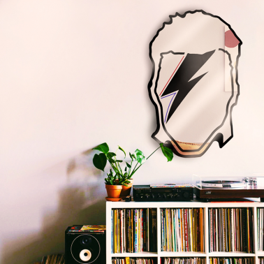 carved wall mirror - Bowie tribute