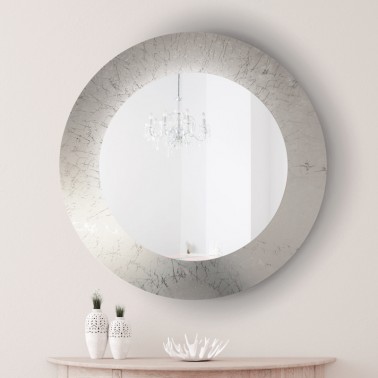 Wall mirror Rotondo - circular shape - silver finish - backlit mirror - Madras ICE details