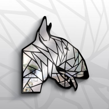 Bull Terrier wall mirror - animal mirrors - dog mirror