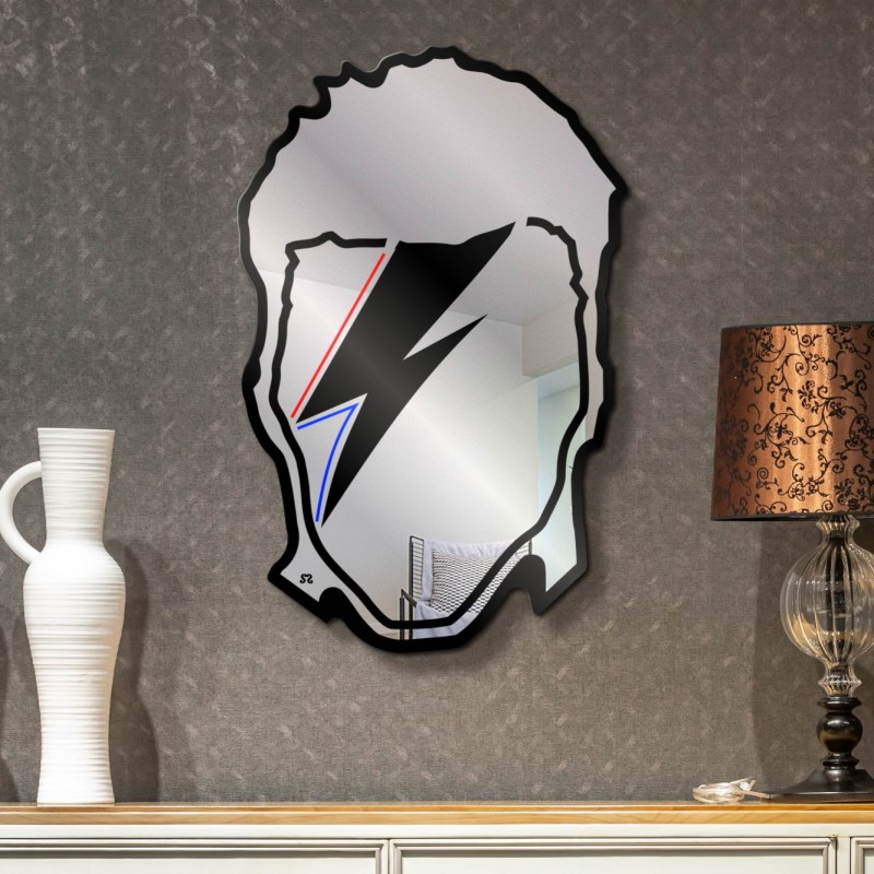 carved wall mirror - Bowie tribute