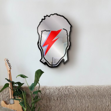 carved wall mirror - Bowie tribute