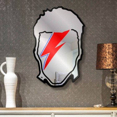 carved wall mirror - Bowie tribute