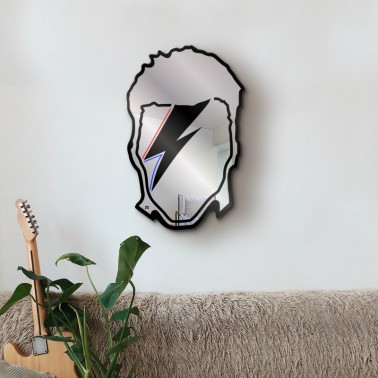 carved wall mirror - Bowie tribute