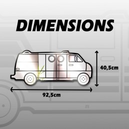 Specchio da parete - american van - vetro intagliato - specchi auto e motori