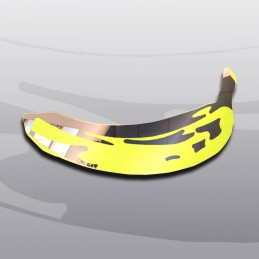 specchio da parete a forma di banana - vetro intagliato - specchio pop