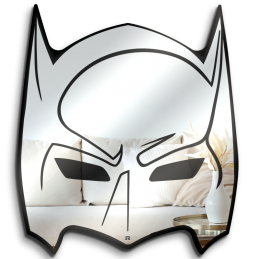 shaped wall mirror - comic book superhero mask mirror - handmade mirrors - design mirrors