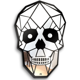 wall mirror - shaped glass - skull 2020