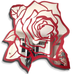 rose wall mirror - old school tattoo -