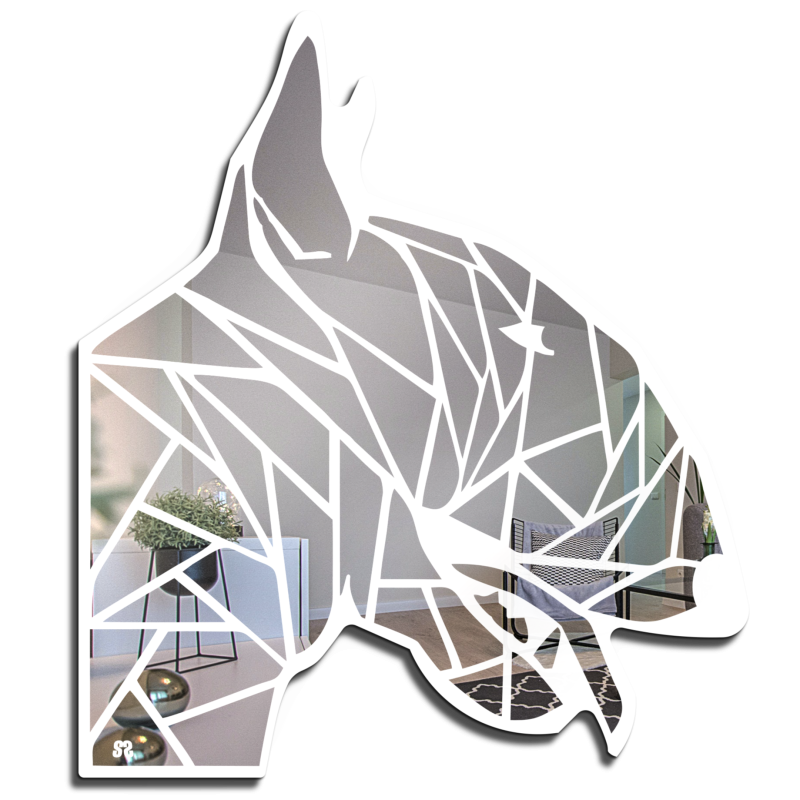 Bull Terrier wall mirror - animal mirrors - dog mirror