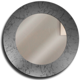 Wall mirror Rotondo - circular shape - silver finish - backlit mirror - Madras ICE details