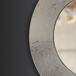 Wall mirror Rotondo - circular shape - silver finish - backlit mirror - Madras ICE details