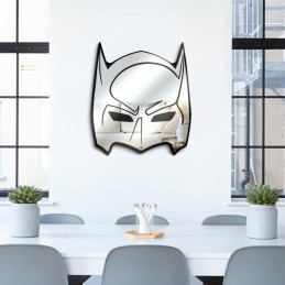 shaped wall mirror - comic book superhero mask mirror - handmade mirrors - design mirrors