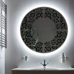 Round, fresh and innovative furnishing mirror.