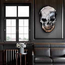 New mirror skull 2022 - new traditional skull - neo gothic - horror mirror - decorative skull