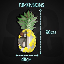 Pineapple-shaped wall mirror - shaped mirror - wall art - Italian craft mirror