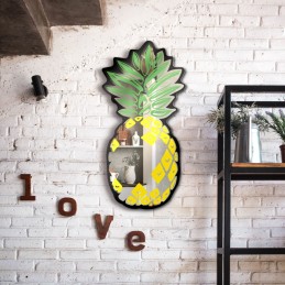 Pineapple-shaped wall mirror - shaped mirror - wall art - Italian craft mirror