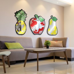 Apple-shaped wall mirror - shaped mirror - wall art - Italian craft mirror